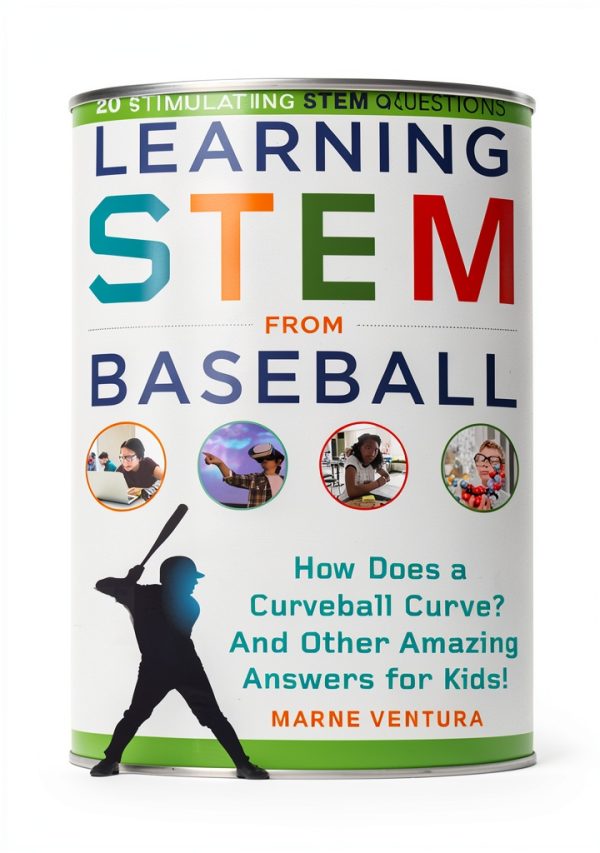 STEM Sports Baseball Book for Kids, Ages 3-7, English, 70 Pages-0