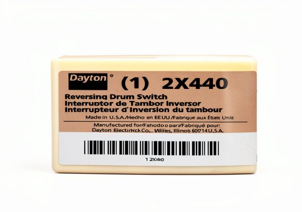 DAYTON 2X440 Reversing Drum Switch 230V-DC 2 HP Industrial Switch-1