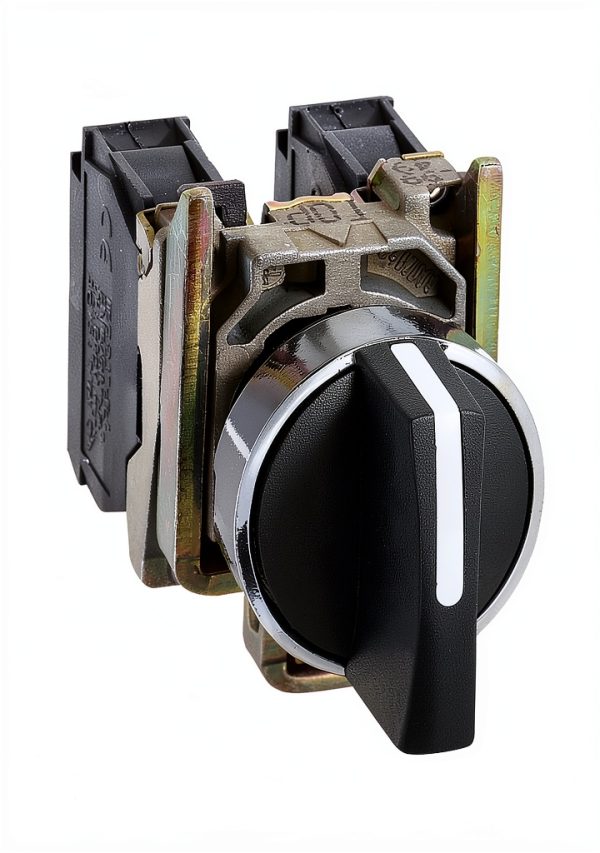 SCHNEIDER ELECTRIC XB4BD53 Switch, Rotary, 2NO, 1.2A, 600V, Screw-0