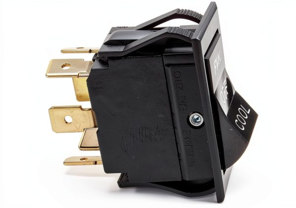Fan Switch Montague 20318-1 Basic Push Button Switch 2 Pin Copper-0