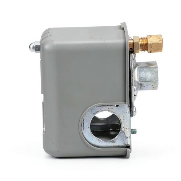Telemecanique Sensors 9013FHG12J52M1X Air-Compressor Pressure Switch, 125 Psi Set Off, 30 Psi Fixed Differential, 1/4" Npsf Internal, 2-Way Release Valve, Auto/Off Cut-Out Lever-2