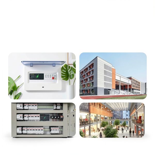 Mini ATS Automatic Transfer Switch 100 amp Manual Transfer Switch Power Transfer Switch 220V Dual Power Electrical Selector Switches DIN Rail Mount（3P）-5