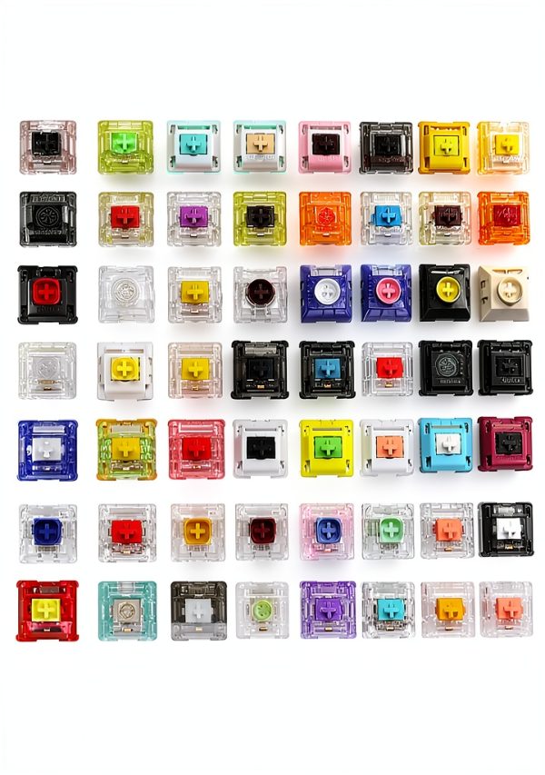 KPREPUBLIC 81 Switch Tester with Acrylic Base and Blank Keycaps-0