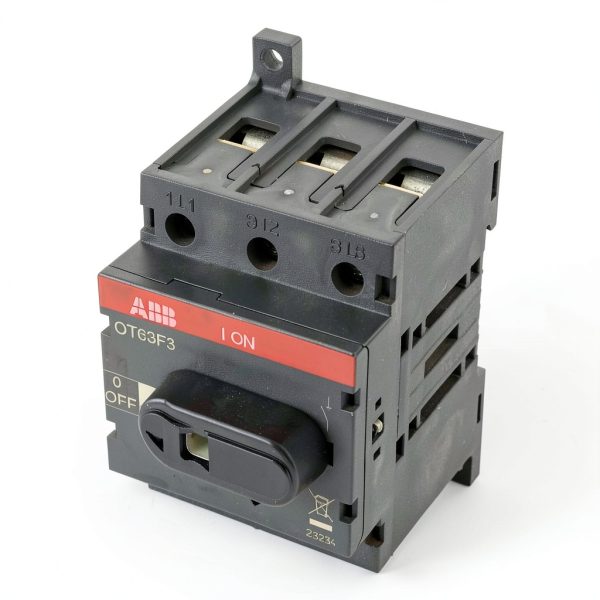 ABB 3-Pole DIN-Rail Switch 63A 750V Model 1SCA105332R1001-0